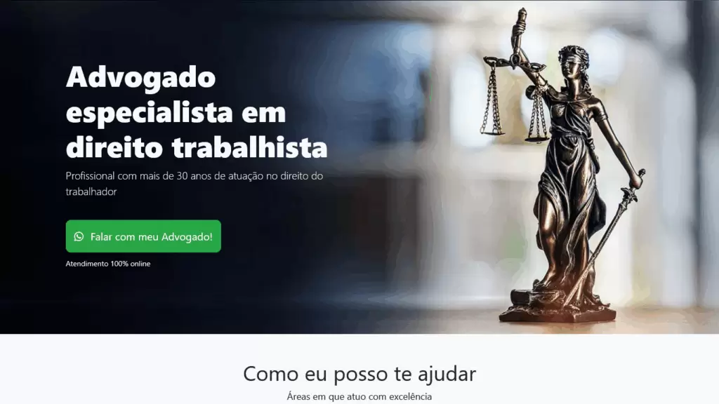 landing page advogado trabalhista
